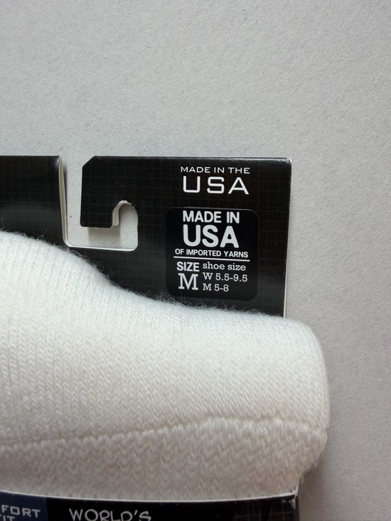 WSS White Crew/Slouch Socks - Picture 3 of 3